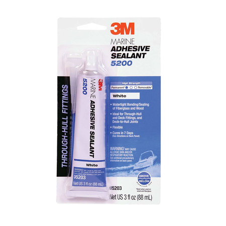 3M 3M 05203 Marine Adhesive/Sealant 5200, White / 3 oz. 7000118401